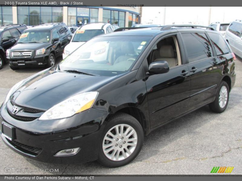 Black / Stone 2010 Toyota Sienna XLE AWD
