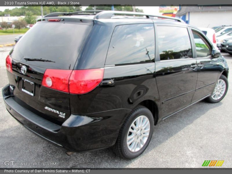 Black / Stone 2010 Toyota Sienna XLE AWD