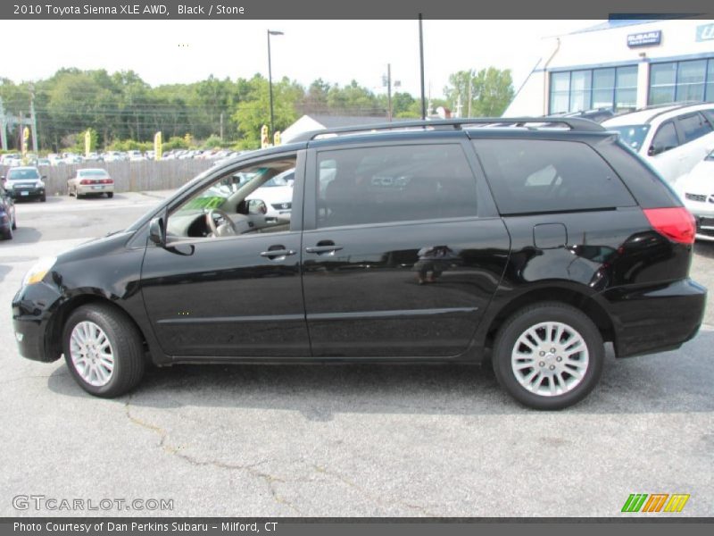 Black / Stone 2010 Toyota Sienna XLE AWD
