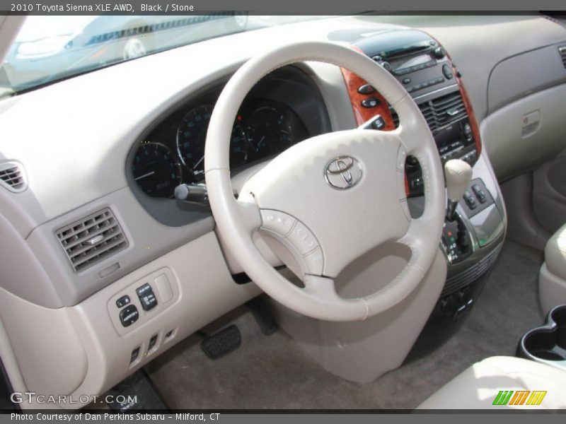 Black / Stone 2010 Toyota Sienna XLE AWD