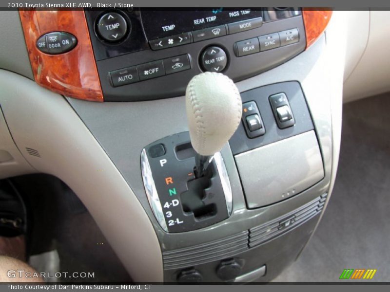 Black / Stone 2010 Toyota Sienna XLE AWD