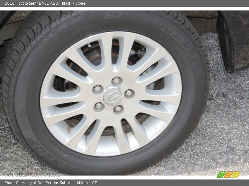 Black / Stone 2010 Toyota Sienna XLE AWD