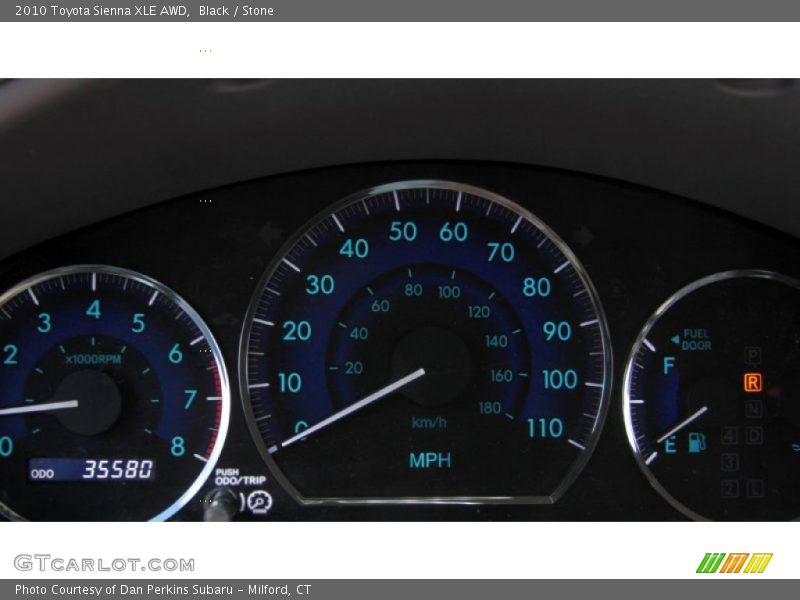 Black / Stone 2010 Toyota Sienna XLE AWD