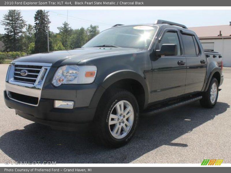 Black Pearl Slate Metallic / Charcoal Black 2010 Ford Explorer Sport Trac XLT 4x4