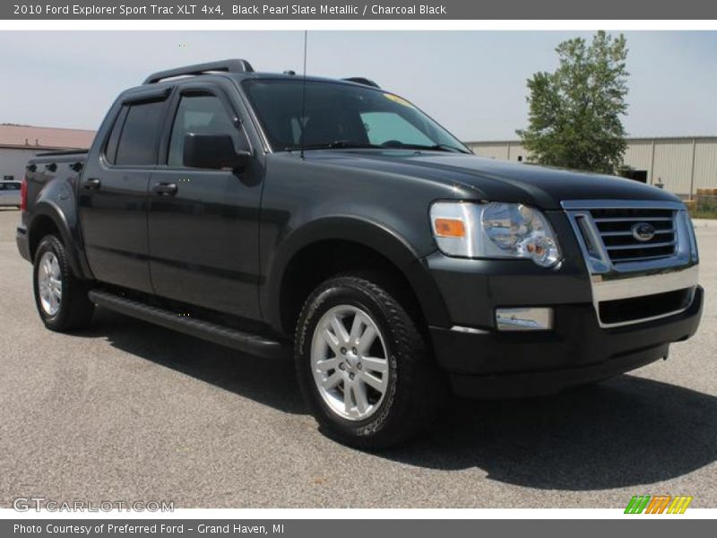 Black Pearl Slate Metallic / Charcoal Black 2010 Ford Explorer Sport Trac XLT 4x4