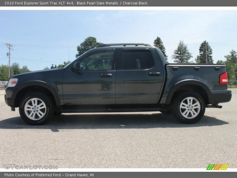 Black Pearl Slate Metallic / Charcoal Black 2010 Ford Explorer Sport Trac XLT 4x4