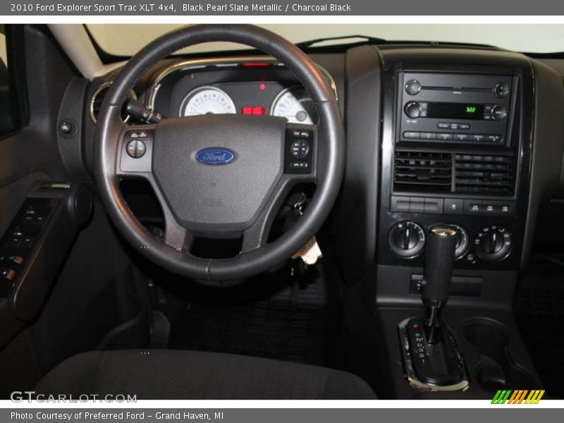 Black Pearl Slate Metallic / Charcoal Black 2010 Ford Explorer Sport Trac XLT 4x4