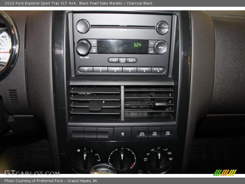 Black Pearl Slate Metallic / Charcoal Black 2010 Ford Explorer Sport Trac XLT 4x4