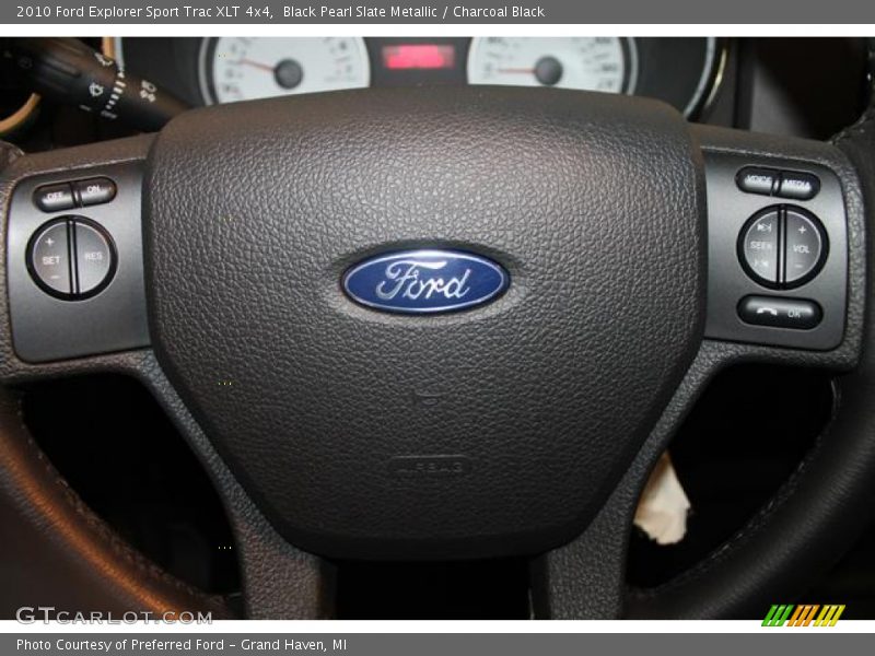 Black Pearl Slate Metallic / Charcoal Black 2010 Ford Explorer Sport Trac XLT 4x4