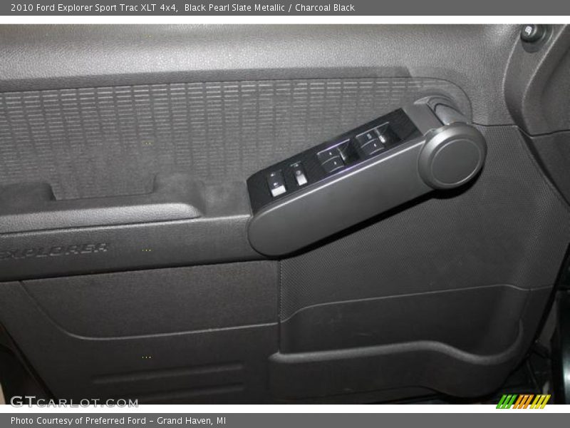 Black Pearl Slate Metallic / Charcoal Black 2010 Ford Explorer Sport Trac XLT 4x4