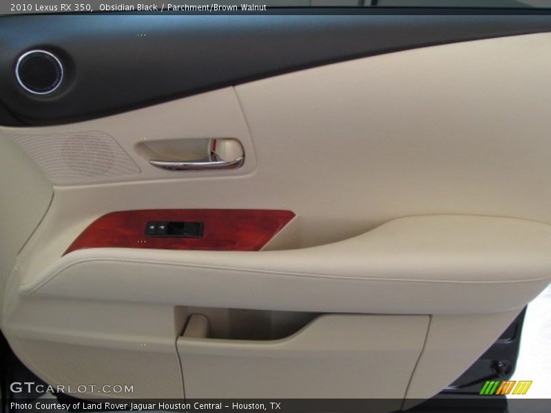 Obsidian Black / Parchment/Brown Walnut 2010 Lexus RX 350