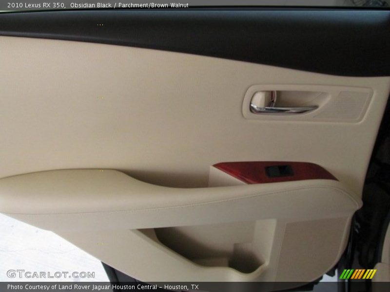 Obsidian Black / Parchment/Brown Walnut 2010 Lexus RX 350