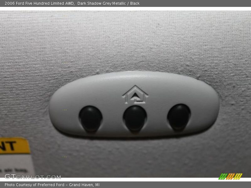 Dark Shadow Grey Metallic / Black 2006 Ford Five Hundred Limited AWD