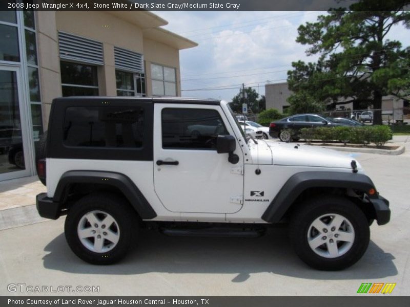 Stone White / Dark Slate Gray/Medium Slate Gray 2008 Jeep Wrangler X 4x4