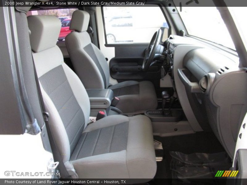 Stone White / Dark Slate Gray/Medium Slate Gray 2008 Jeep Wrangler X 4x4
