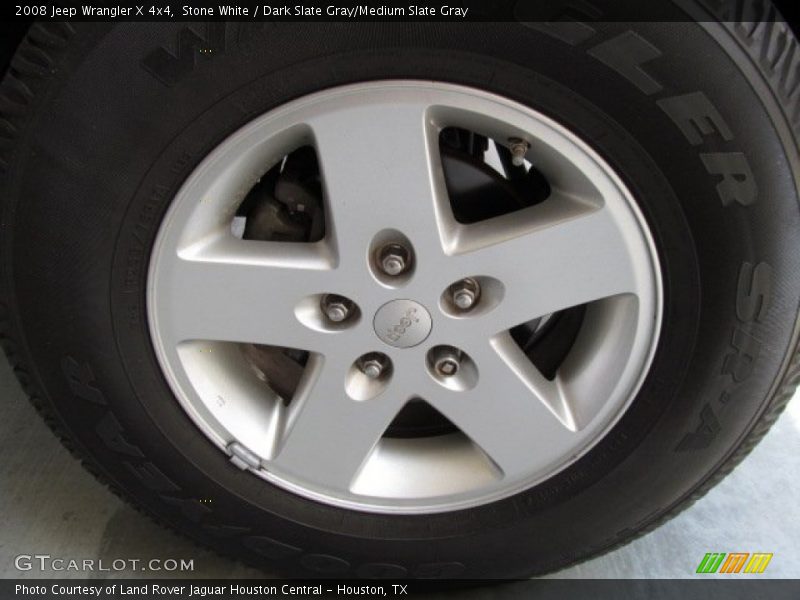 Stone White / Dark Slate Gray/Medium Slate Gray 2008 Jeep Wrangler X 4x4