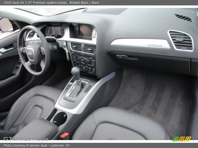 Brilliant Black / Black 2009 Audi A4 2.0T Premium quattro Sedan