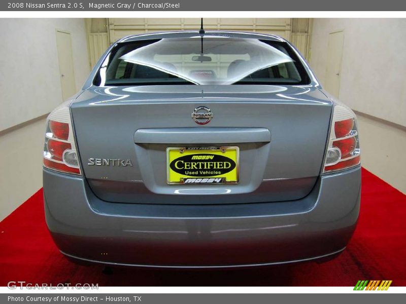 Magnetic Gray / Charcoal/Steel 2008 Nissan Sentra 2.0 S
