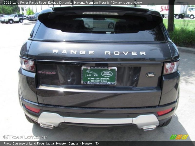 Havana Premium Metallic / Dynamic Lunar/Ivory 2012 Land Rover Range Rover Evoque Dynamic