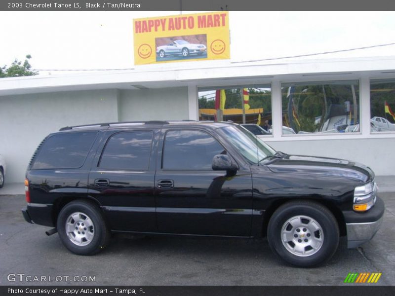 Black / Tan/Neutral 2003 Chevrolet Tahoe LS