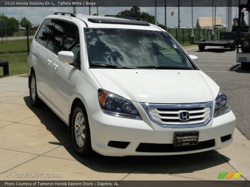 Taffeta White / Beige 2010 Honda Odyssey EX-L