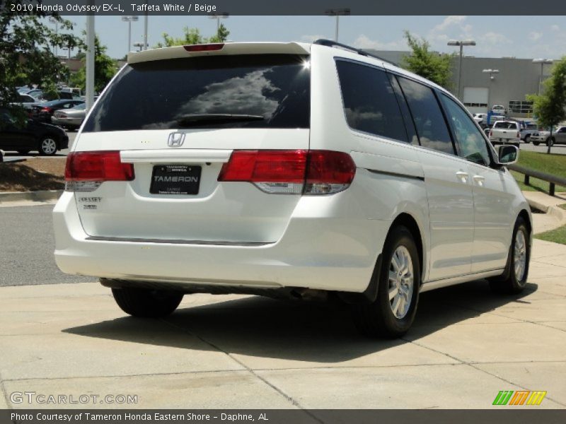 Taffeta White / Beige 2010 Honda Odyssey EX-L