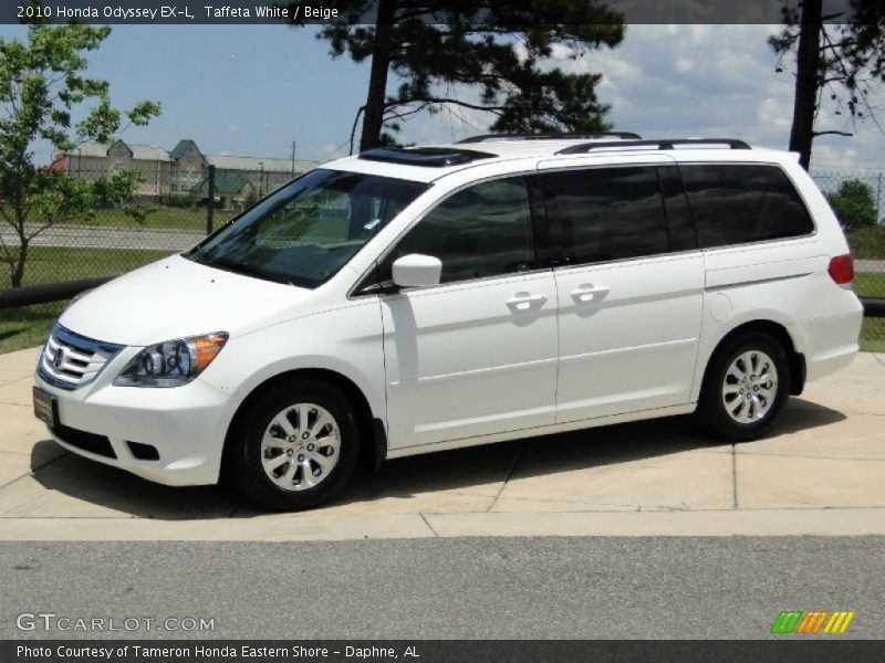 Taffeta White / Beige 2010 Honda Odyssey EX-L