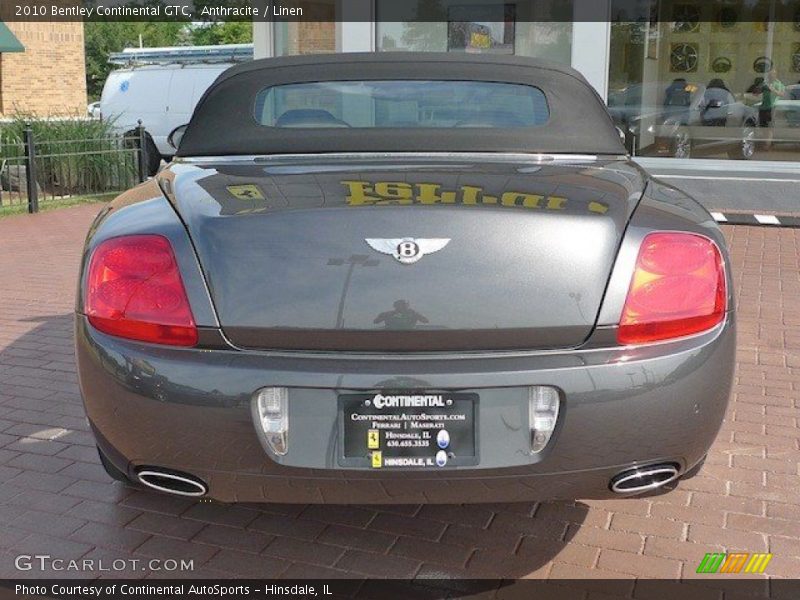 Anthracite / Linen 2010 Bentley Continental GTC