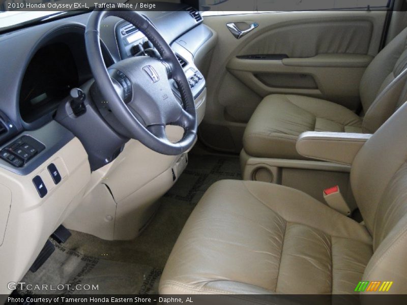 Taffeta White / Beige 2010 Honda Odyssey EX-L