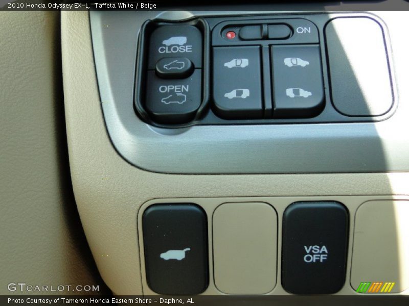 Taffeta White / Beige 2010 Honda Odyssey EX-L