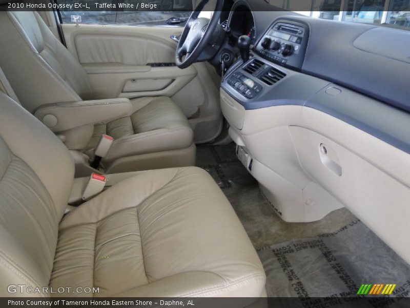Taffeta White / Beige 2010 Honda Odyssey EX-L