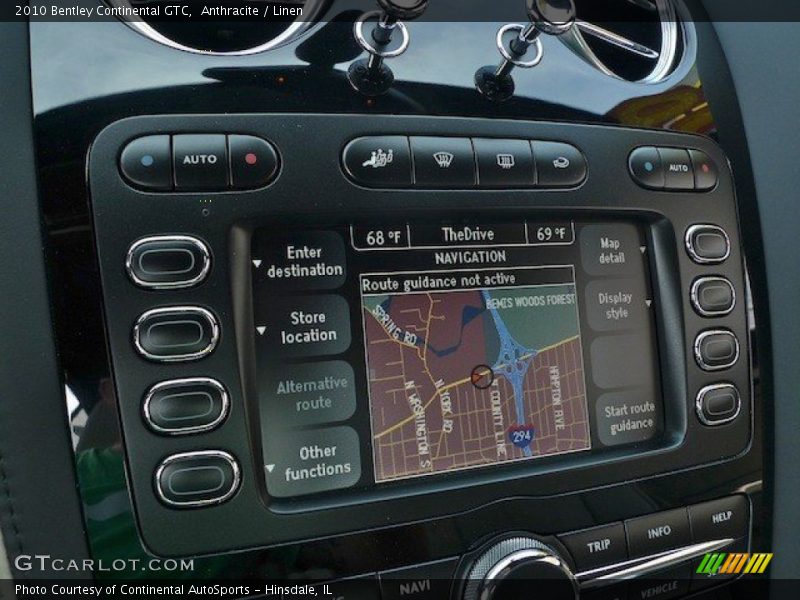 Navigation of 2010 Continental GTC 