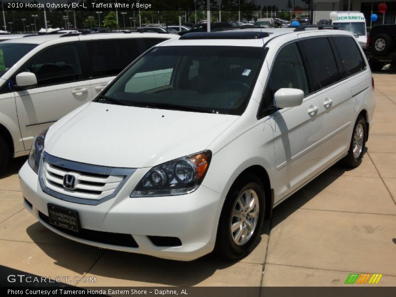 Taffeta White / Beige 2010 Honda Odyssey EX-L
