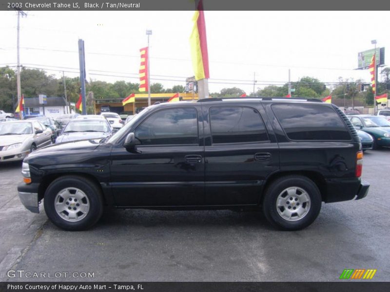 Black / Tan/Neutral 2003 Chevrolet Tahoe LS