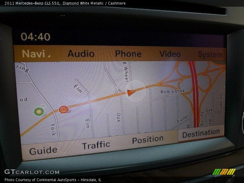 Navigation of 2011 CLS 550