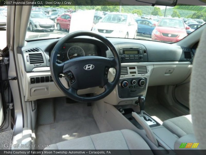 Steel Gray / Gray 2007 Hyundai Sonata GLS