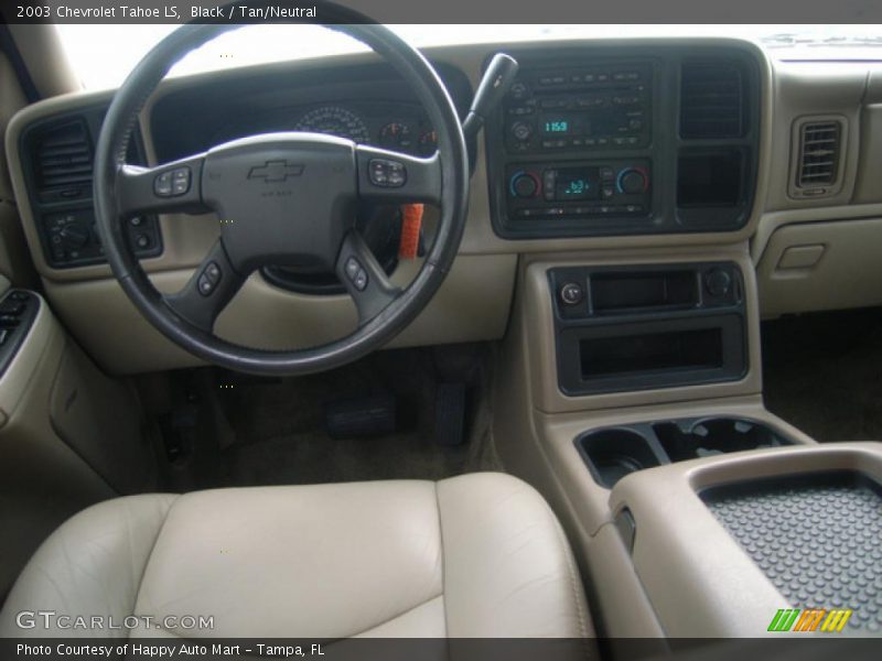 Black / Tan/Neutral 2003 Chevrolet Tahoe LS