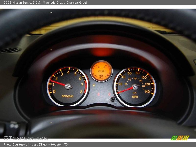 Magnetic Gray / Charcoal/Steel 2008 Nissan Sentra 2.0 S
