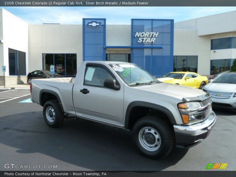 Silver Birch Metallic / Medium Pewter 2008 Chevrolet Colorado LS Regular Cab 4x4