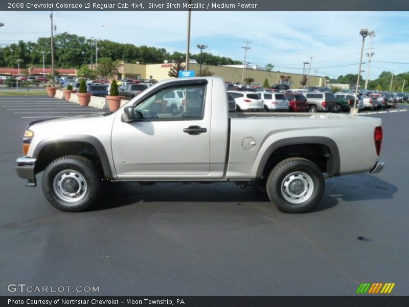  2008 Colorado LS Regular Cab 4x4 Silver Birch Metallic