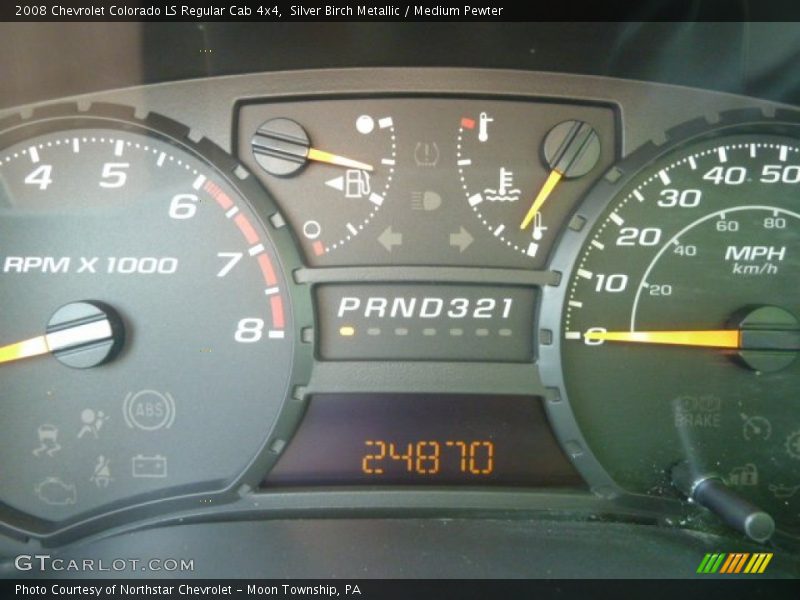 Silver Birch Metallic / Medium Pewter 2008 Chevrolet Colorado LS Regular Cab 4x4