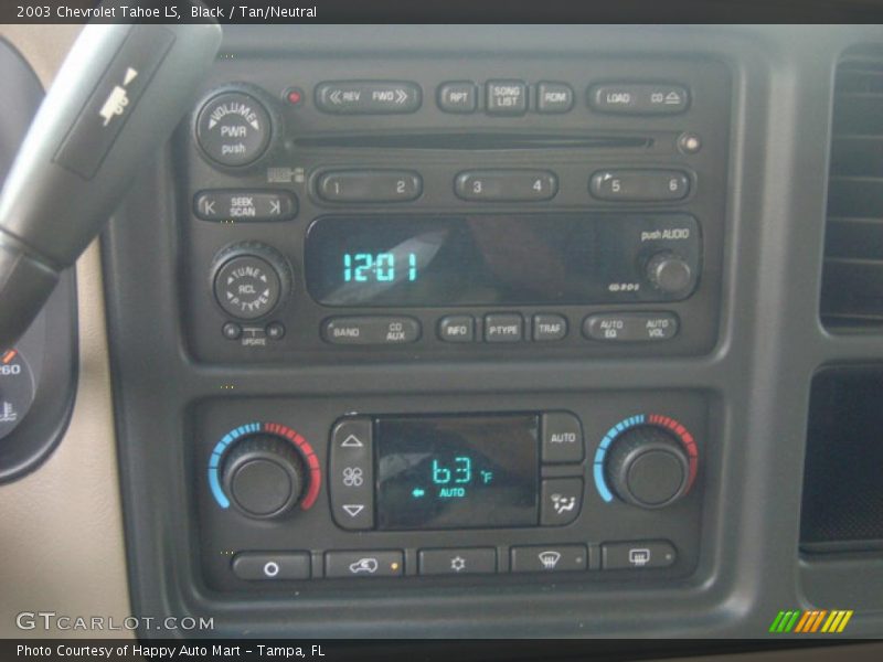 Black / Tan/Neutral 2003 Chevrolet Tahoe LS