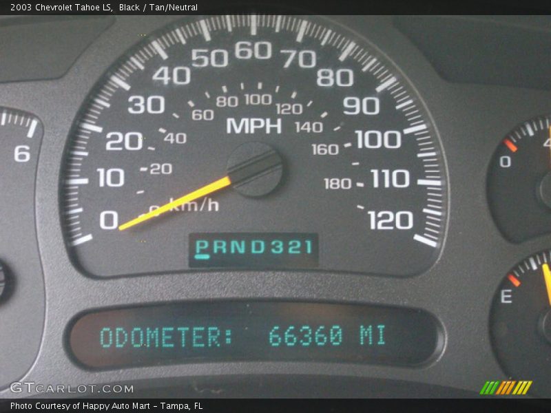 Black / Tan/Neutral 2003 Chevrolet Tahoe LS