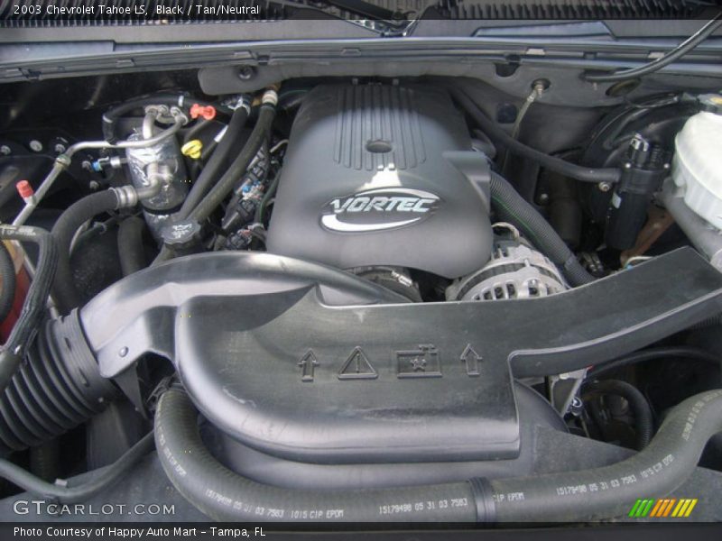 Black / Tan/Neutral 2003 Chevrolet Tahoe LS