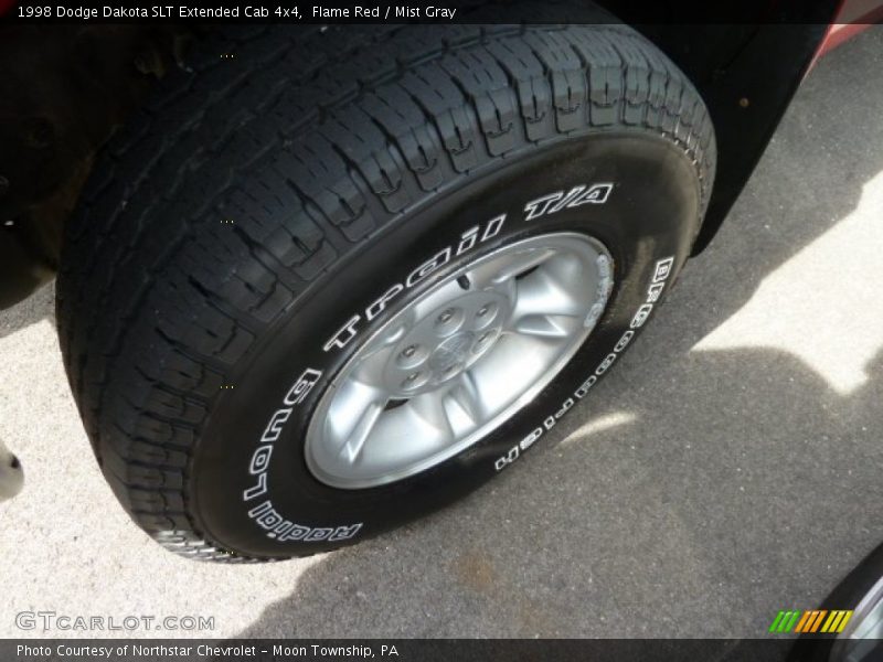 Flame Red / Mist Gray 1998 Dodge Dakota SLT Extended Cab 4x4