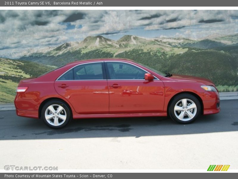 Barcelona Red Metallic / Ash 2011 Toyota Camry SE V6