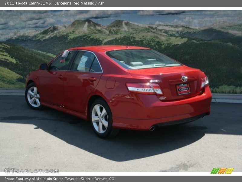 Barcelona Red Metallic / Ash 2011 Toyota Camry SE V6