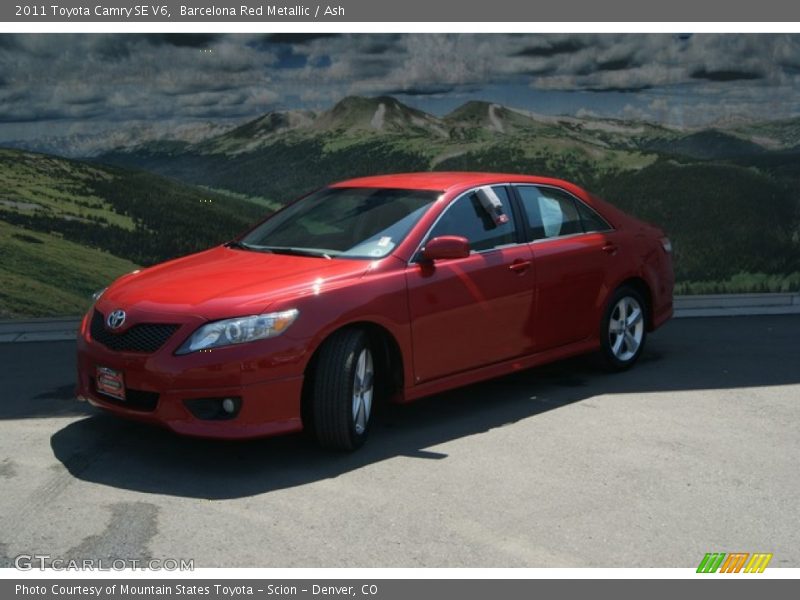 Barcelona Red Metallic / Ash 2011 Toyota Camry SE V6