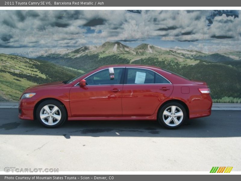 Barcelona Red Metallic / Ash 2011 Toyota Camry SE V6