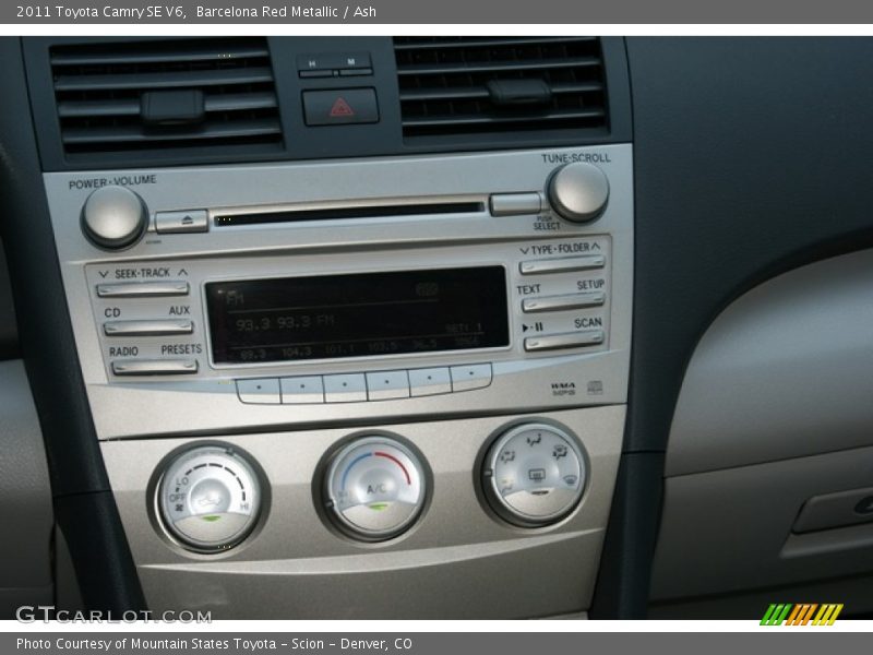 Barcelona Red Metallic / Ash 2011 Toyota Camry SE V6